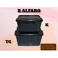 Black Alfaro Container with Casters