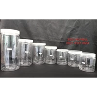 Transparant Clear Plastic Tube Jar