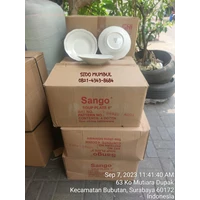 Piring Keramik Prasmanan Lis Emas Sango 9 Inchi