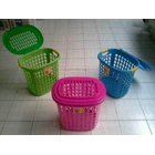 Laundry Basket Cart Plastic Clothing 4
