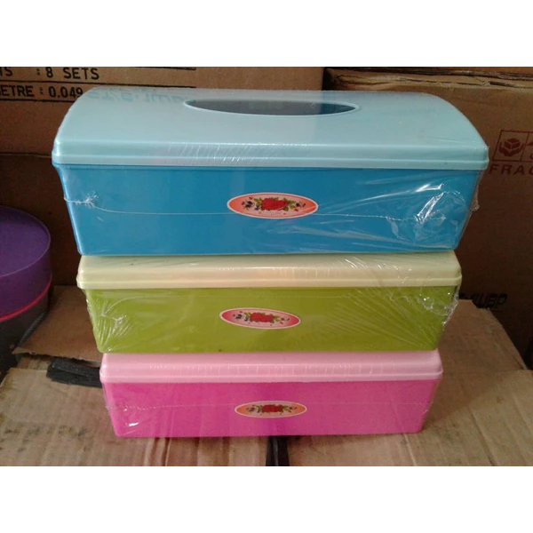 Kotak Tempat Tissue Tisu Plastik Promosi Hadiah Iklan Kedai Warung Kopi Restoran Depot