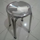 High Chair Round Stainless Steel 3