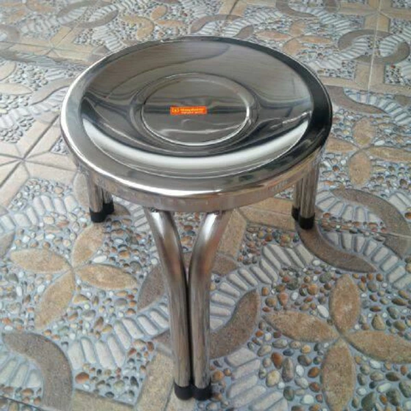 High Chair Round Stainless Steel