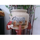 Foot Stand Table Jar Dispenser Iron Carving 3