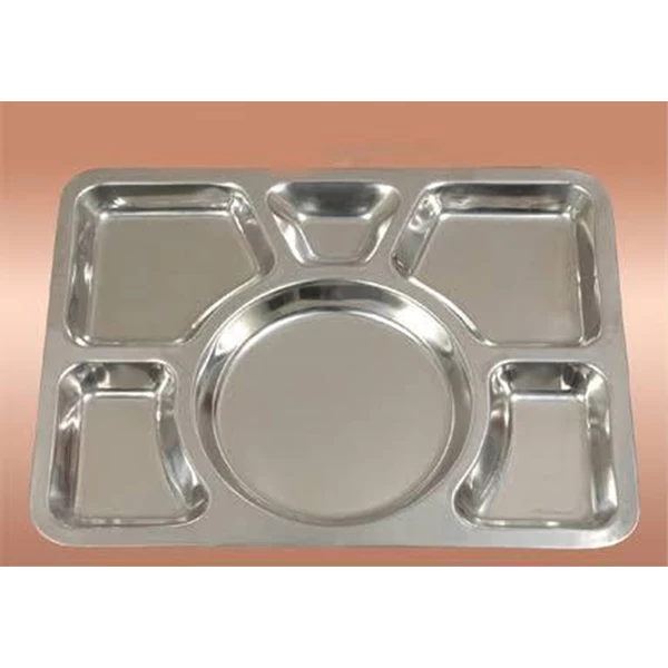 Snack Food Tray Sekat Stainless Steel