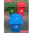 Tong Gerobak Sampah Bulat Segi Roda Plastik Taman Luar Ruangan Lion Star Maspion Green Leaf 2