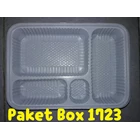 Disposable Bento Box Kotak Makan Sekat Mika Sekali Pakai 2