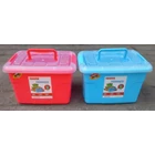 Favourite Container Box Plastik Kotak Warna Tutup Transparan Dengan Handle Maspion 1