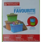 Favourite Container Box Plastik Kotak Warna Tutup Transparan Dengan Handle Maspion 2