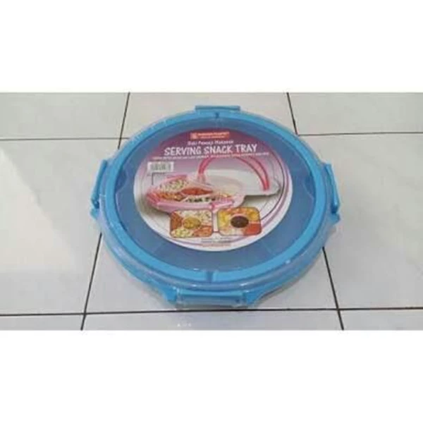 Rantang Tenong Kotak Makan Bulat Plastik Delight Serving Snack Tray Maspion
