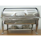 Super Pan With Stove Chafing Dish Buffet Server Roll Top Deep Soup Bowl Stainless Steel 3