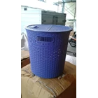 Keranjang Pakaian Laundry Basket Plastik Anyaman 2