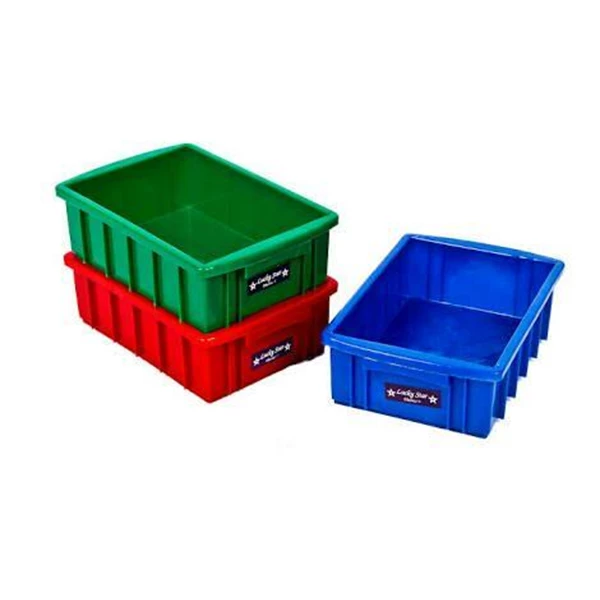 Bak Container Kotak Polos Buntu Plastik Lucky Star