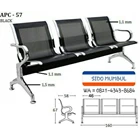 Kursi Tunggu Sandar Bandara Airport Stainless Steel 3 dan 4 Seater 1