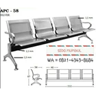 Kursi Tunggu Sandar Bandara Airport Stainless Steel 3 dan 4 Seater 2