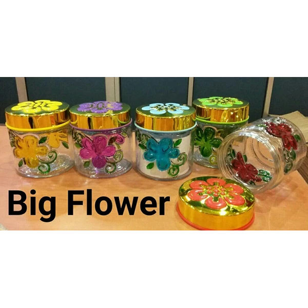 Flower Glass Jar