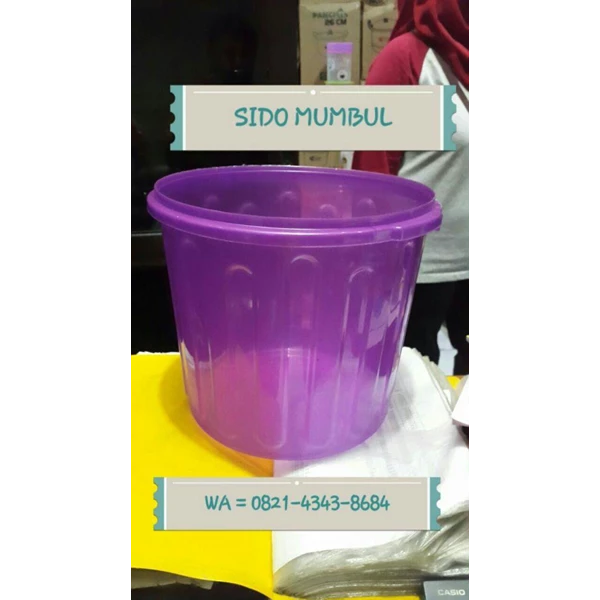 Plastic Handle Jar Transparent Color Parcel Parcel