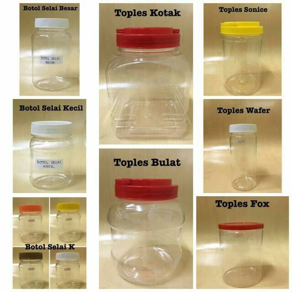 Botol Selai dan Toples Wafer Plastik PET