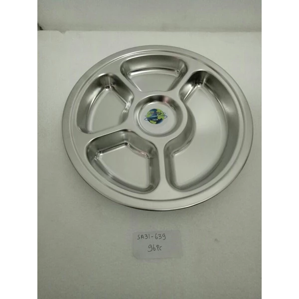 Round Stainless Steel Snack Food Tray