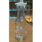 Milk Glass Bottles with Lid 4