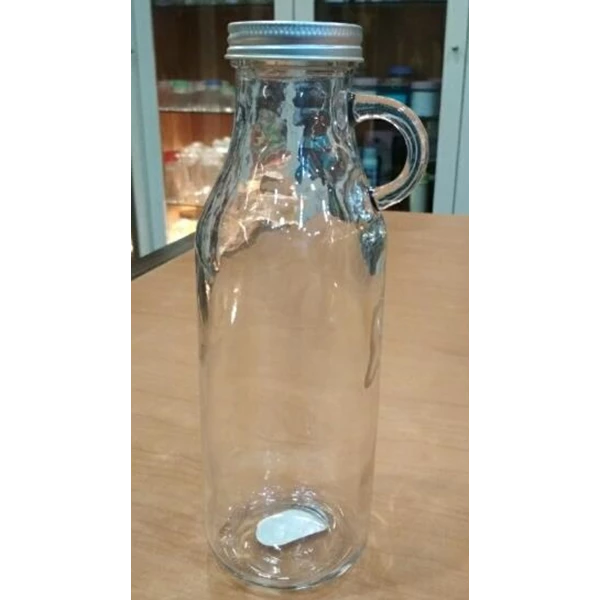Milk Glass Bottles with Lid