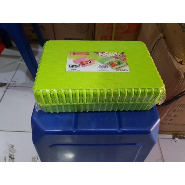 Food Case Rotan Plastik Kotak Tempat Sendok Garpu Sumpit Tutup