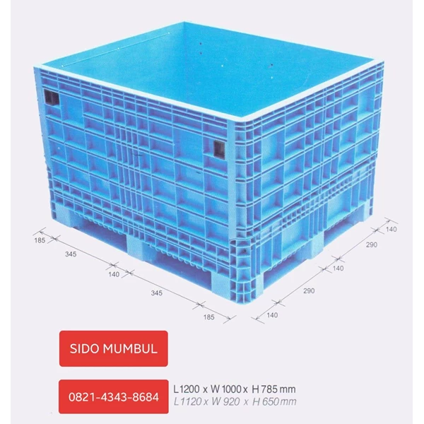 Box Bulk Container Plastik Lipat