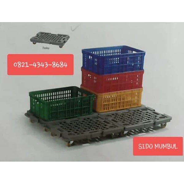 Plastic Crate Trolley
