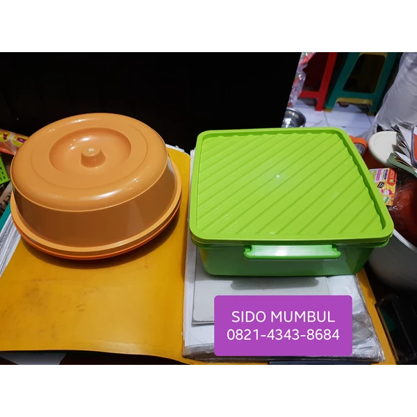 Toples Rantang Tunggal Tempat Roti Lunch Box Plastik Set Luna