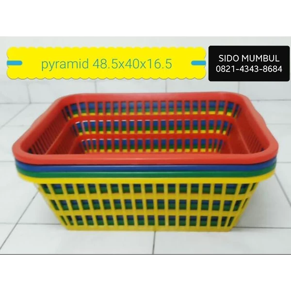 Pyramid Plastic Basket
