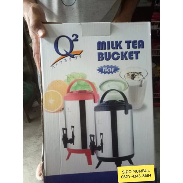 Drink Jar Milk Tea Bucket Galon Kran Stainless Steel
