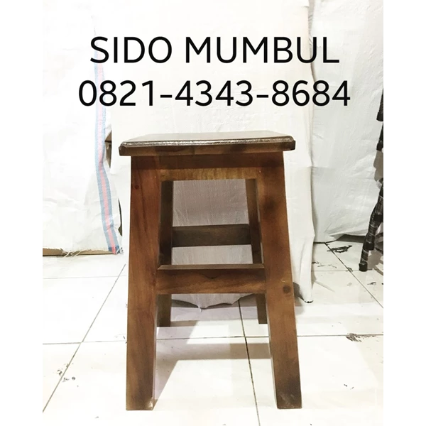 Wooden Waiting Chair Box Height 50 cm