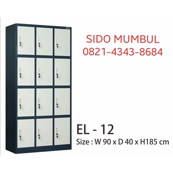 Filing Cabinet Iron Plate Emporium Steel Furniture EC-1 Size 85 x 40 x 185 cm