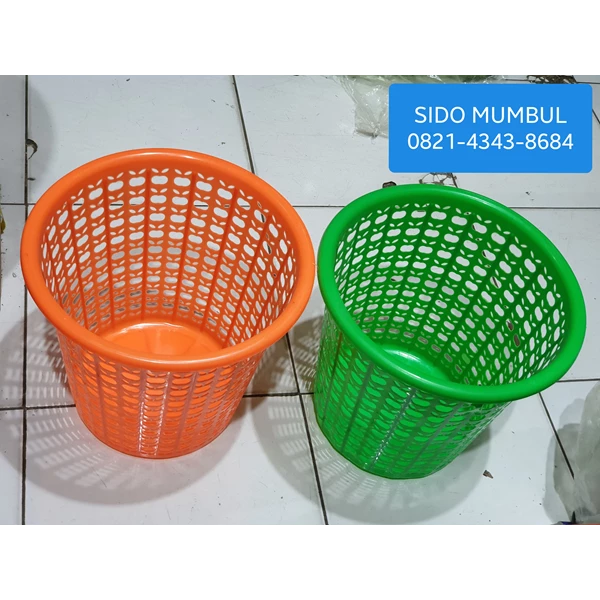 Plastic Trash Bin Basket