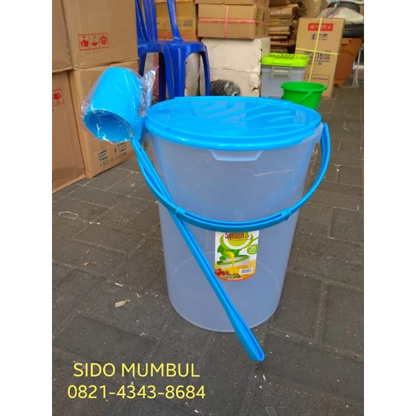 Squash Jar Toples Es Buah Plastik 26 Liter Container Dipper