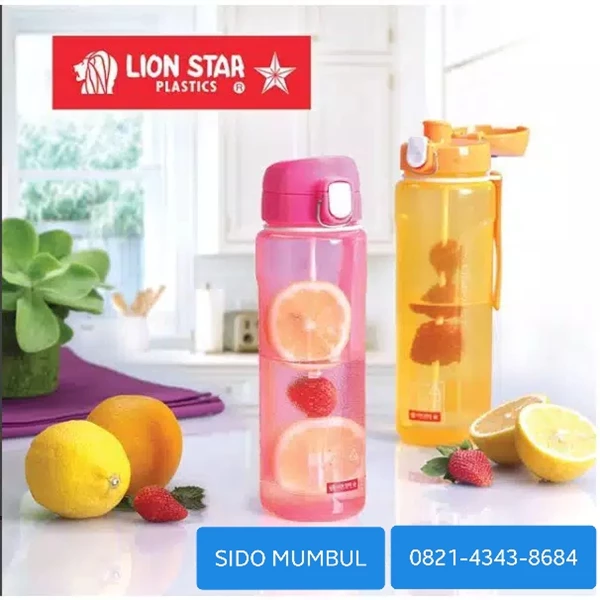 Botol Minum Plastik Infuser Champ Bottle 820 ml Lion Star