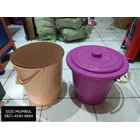 Timba Ember Round Container Plastik Brendy Coklat Darwin Warna 1