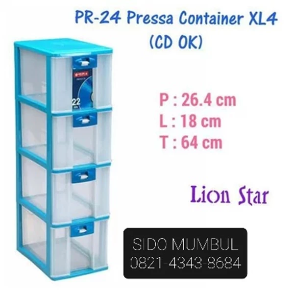 Lion Star Pressa CD Cabinet Container