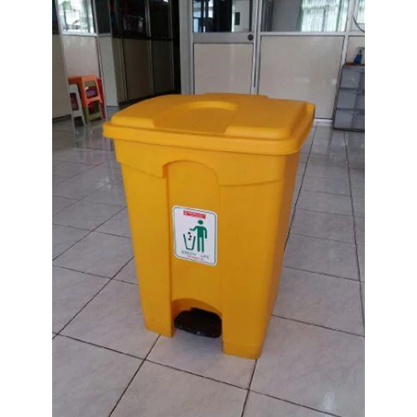 Tong Tempat Sampah Plastik Pedal Injak Kamar Rumah Sakit Kelas Sekolah Green Leaf Maspion Lucky Star Lion Star