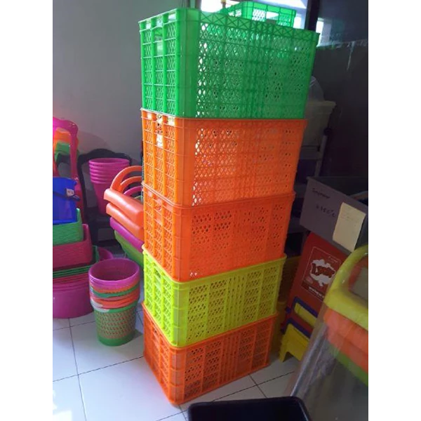 Keranjang Krat Container Industri Panen Tani Ikan Kebun Lubang Neo Box Garuda Mas Skyeplas JL Rabbit WS