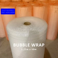 Bubble Wrap Pembungkus Packing Bening dan Hitam 125cm x 50 Meter