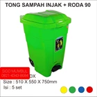Tong Sampah Pedal Injak Roda Plastik HDPE 5