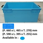 Copolymer Poly Propylene Original Block Plastic Crate with Lid 3