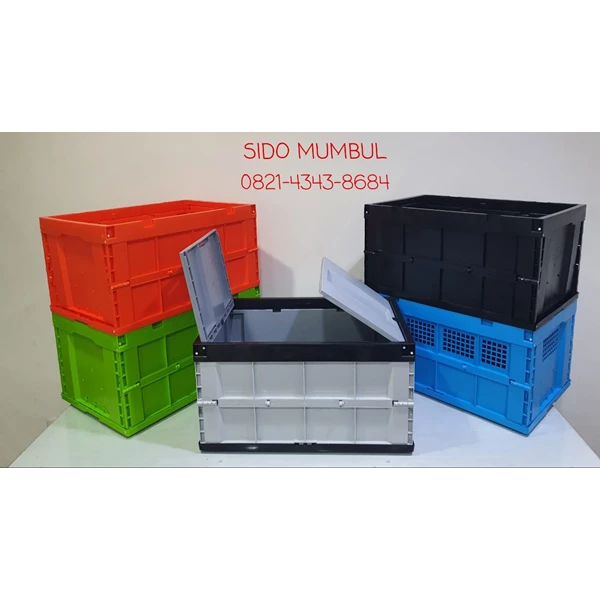 Folding Plastic Industry Crate Basket