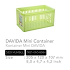 Mini Container Krat Kecil Plastik Stella Davida Green Leaf 3