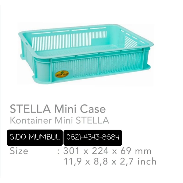 Mini Container Krat Kecil Plastik Stella Davida Green Leaf