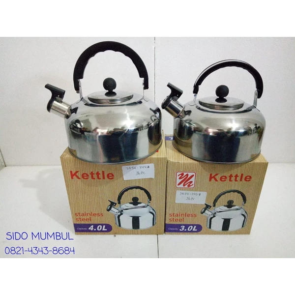 Stainless Steel Colored Whistling Kettle