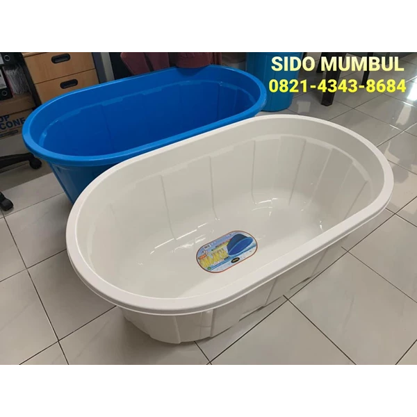 Oval Shape Multipurpose Plastic Tub Size 83 x 54.8 x 20 cm