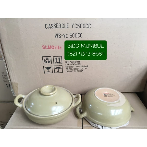 Ceramic Casserole Bowl with Lid
