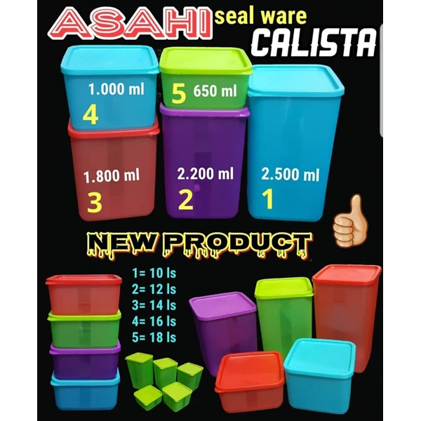 Calista Asahi Mini Plastic Sealware